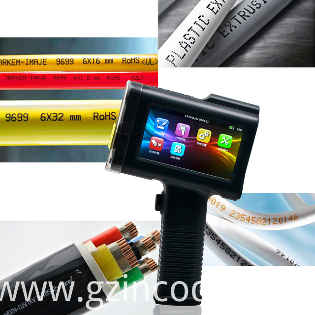 INCODE Letvægts håndholdt, termisk inkjetprinter INCODE Light Weight Handheld Online Thermal Inkjet Printer
